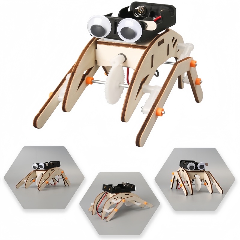 Science And Invention - Robot Laba-laba Berjalan Buatan Tangan DIY,