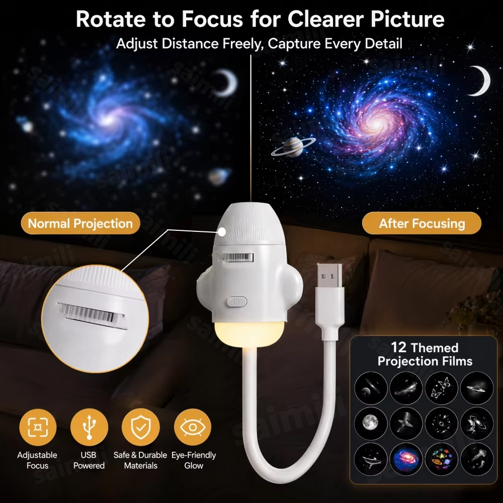 Proyektor Lampu Malam Galaxy A - Planetarium Projector Home ulasan dan harga