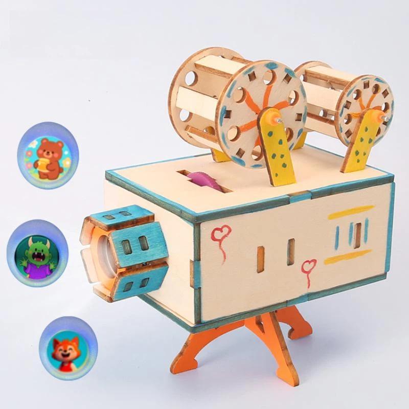 1 Set Proyektor Film Kayu DIY, - Science Hobby Kit ulasan dan harga